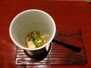 あかん鶴雅別荘鄙の座の夕食の松茸
